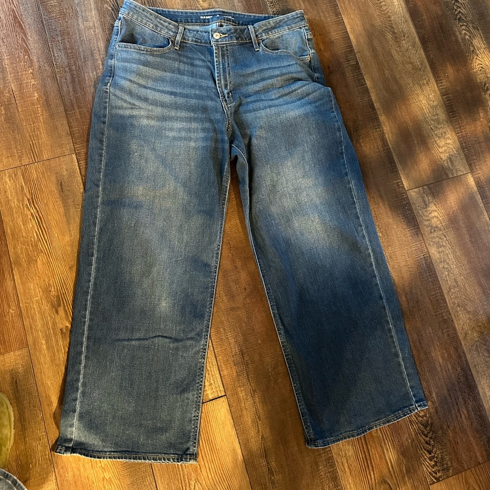 Old Navy wide leg jeans 16 Short